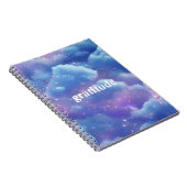 Blue Cloudy Esthetische Dankbaarheid Dagboek | nad Notitieboek (Rechterzijde)