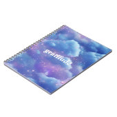 Blue Cloudy Esthetische Dankbaarheid Dagboek | nad Notitieboek (Linkerzijde)