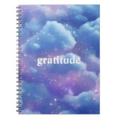 Blue Cloudy Esthetische Dankbaarheid Dagboek | nad Notitieboek (Voorkant)