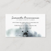 Blue Cloudy Heart Apiary Honey Bee Visitekaartje (Achterkant)