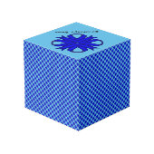 Blue Clover Ribbon Sjabloon door Kenneth Yoncich Kubus (Achter hoekig)