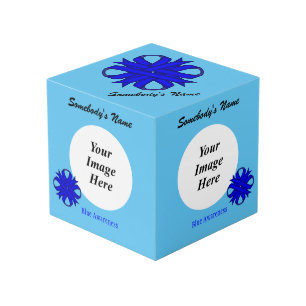 Blue Clover Ribbon Sjabloon door Kenneth Yoncich Kubus