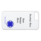 Blue Clover Ribbon Tmpl van Kenneth Yoncich Case-Mate iPhone Case (Achterkant (Horizontaal))
