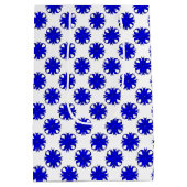 Blue Clover Ribbon van Kenneth Yoncich Medium Cadeauzakje (Achterkant)