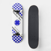 Blue Clover Ribbon van Kenneth Yoncich Persoonlijk Skateboard (Voorkant)