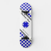 Blue Clover Ribbon van Kenneth Yoncich Persoonlijk Skateboard (Voorkant)
