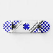 Blue Clover Ribbon van Kenneth Yoncich Persoonlijk Skateboard (Horizontaal)