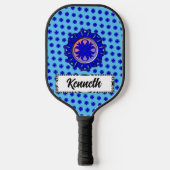 Blue Clover Ribbon van Kenneth Yoncich Pickleball Paddle (Voorkant)