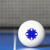 Blue Clover Ribbon van Kenneth Yoncich Pingpongbal (Net)