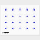 Blue Clover Ribbon van Kenneth Yoncich Ster Sticker (Vel)