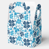Blue Clover Shamrock Pattern St. Patrick's Day Bedankdoosjes (Geopend)