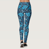 Blue Clover Shamrock Pattern St. Patrick's Day Leggings (Achterkant)