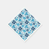 Blue Clover Shamrock Pattern St. Patrick's Day Servet (Hoek)