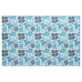 Blue Clover Shamrock Pattern St. Patrick's Day Stof (Fat Quarter)