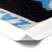 Blue Clown Red Rose - Matchbox Print - Czech Wall (Hoek)