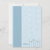 Blue Clown Uitnodiging (Achterkant)