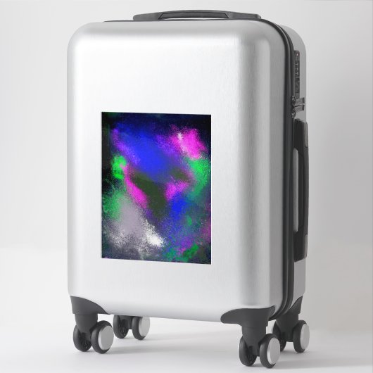 "Blue Clusters" Vinyl Craft Sticker (Koffer)