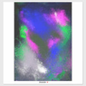 "Blue Clusters" Vinyl Craft Sticker (Vel)