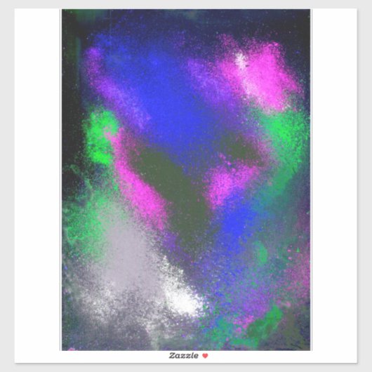 "Blue Clusters" Vinyl Craft Sticker (Vel)