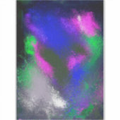 "Blue Clusters" Vinyl Craft Sticker (Voorkant)