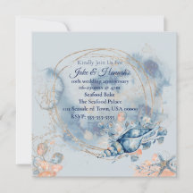 Blue Coastal Beach Wedding Jubileum