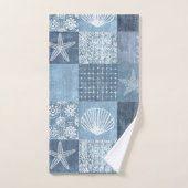 Blue Coastal Boho Bad Handdoek (Handdoek)