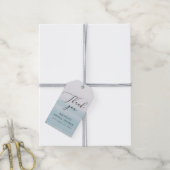 Blue Coastal Bridal Shower | Beach Thank You Favor Cadeaulabel (Met Touw)