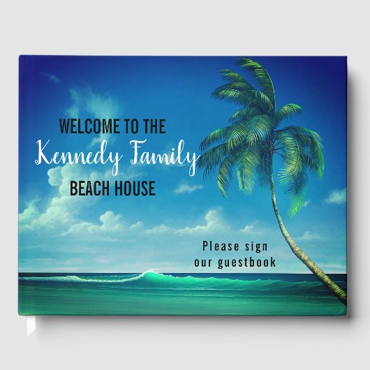Blue Coastal Family Beach House Welkom Gastenboek (Voorkant)