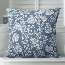 Blue Coastal Hamptons Sierkussen