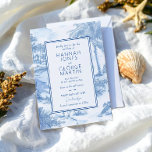 Blue Coastal Toile Wedding Invitation Card Kaart<br><div class="desc">Blue Coastal Toile Wedding Collectie. Tijdloos en luchtig, dit collectie vangt de charme van een klassiek feest aan de oostkust. Met delicate toiletpatronen, hortensia's, vuurtorens en zeilboten in tinten van zacht blauw, roept het een verfijnde kustelegantie op. Perfect voor bruiloften aan de oceaan met een traditionele of preppy twist, deze...</div>