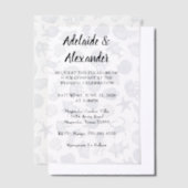Blue Coastal Wedding Vellum Uitnodigingen (Offset)