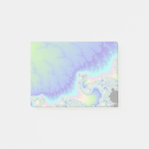 Blue Coastline Fractal Post-it® Notes