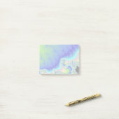 Blue Coastline Fractal Post-it® Notes (Op bureau)