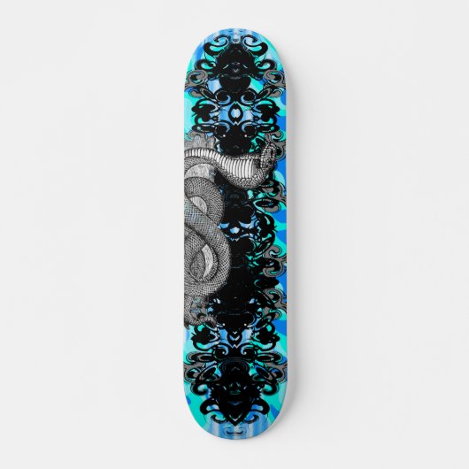 Blue Cobra - Gepersonaliseerd Persoonlijk Skateboard (Voorkant)