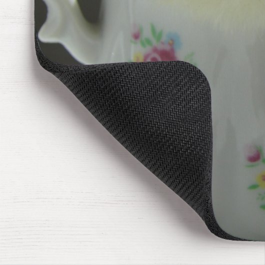 Blue Cochin Chick in Teacup Muismat (Hoek)