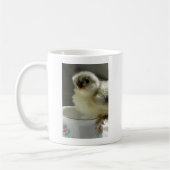 Blue Cochin Chick op Teacup Koffiemok (Links)