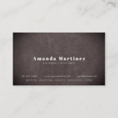 Blue Cocktail Bartender Mixologist schoolbord Visitekaartje (Achterkant)