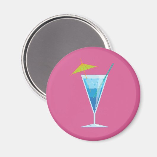 Blue Cocktail Magnet (Voorkant / Achterkant)