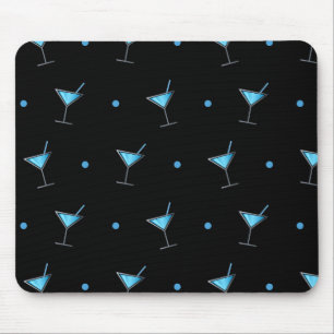 Blue Cocktail Martini Glass Muismat