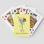 Blue Cocktail Time Pokerkaarten (Achterkant)