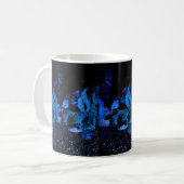 Blue Coffee mok met blauw design (Voorkant links)