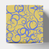 Blue Coffee Small Gift Bag Favor Box Bedankdoosjes (Bovenkant)