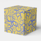 Blue Coffee Small Gift Bag Favor Box Bedankdoosjes (Achterkant)