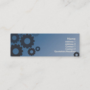 Blue Cogs - Skinny Mini Visitekaartje