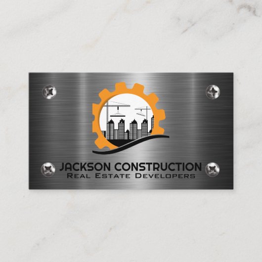 Blue Collar Construction | Bouwer | Eigendommen Visitekaartje (Voorkant)