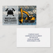 Blue Collar | Heavy Machinery | Construction Visitekaartje (Voorkant / Achterkant)