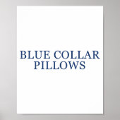 Blue Collar Llows Funny Quote  Poster (Voorkant)