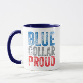 Blue Collar Proud 11oz. Mok keramische koffie (Links)