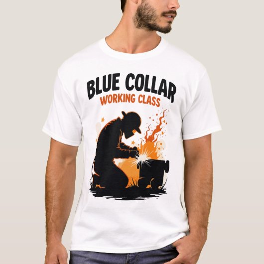 Blue Collar Welding – Working Class Grit T-shirt (Voorkant)