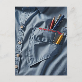 Blue Collar Work Shirt Briefkaart